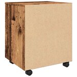 vidaXL Classeur mobile roues vieux bois 45x38x54 cm bois d'ingénierie