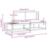 vidaXL Ensemble de canapés d'extérieur 2 pc Blanc et crème Polyester