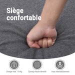 vidaXL Fauteuil inclinable électrique Gris foncé Tissu