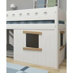 Flexa NOR & WHITE Facades de lit cabane Cadre chene