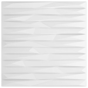 vidaXL Panneaux muraux 12 Pièces blanc 50x50 cm XPS 3 m² pierre