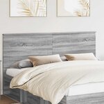 vidaXL Tête de lit Gris Sonoma 180 cm Bois d'ingénierie