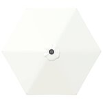 vidaXL Parasol de jardin avec lampes LED 300 x 300 cm Polyester Crème