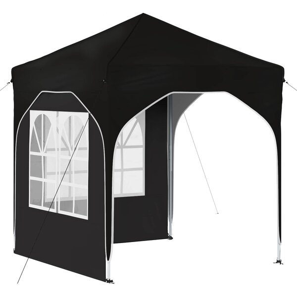 vidaXL Tente de fête pop-up 192 x 192 x 245 cm Noir