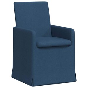 vidaXL Chaises de salle à manger 2 pc Tissu Bleu 57 x 68 x 94 cm
