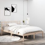 vidaXL Cadre de lit bois massif 180x200 cm super king