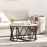 vidaXL Table basse Sonoma gris 80 x 80 x 42 cm