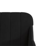 vidaXL Banc Noir 110x76x80 cm Velours