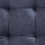 vidaXL Pouf de rangement 87 5 cm Gris Similicuir daim