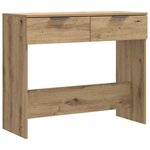 vidaXL Table console chêne artisanal 90x36x75 cm bois d'ingénierie