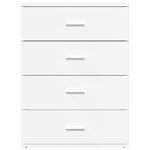 vidaXL Buffet blanc 60x39x80 cm bois d’ingénierie