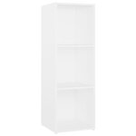 vidaXL Meubles TV 2 Pièces Blanc 107x35x37 cm Bois d'ingénierie
