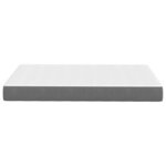 vidaXL Matelas de Lit avec matelas Gris clair 120 x 190 cm tissu