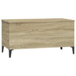 vidaXL Table basse Chêne sonoma 90x44 5x45 cm Bois d'ingénierie