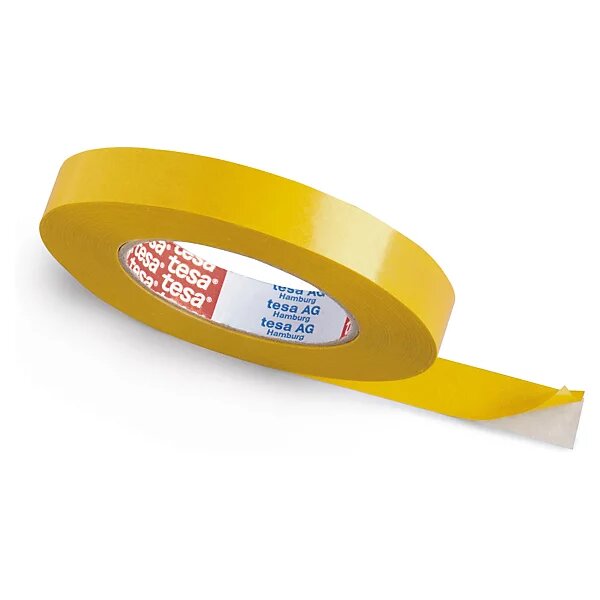 Ruban adhésif double face fin non tissé tesa 19 mm x 50 m (lot de 16)