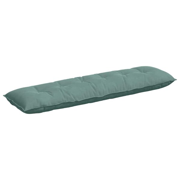 vidaXL Coussin de Dos Vert Mer 180 x 50 cm Tissu en velours côtelé
