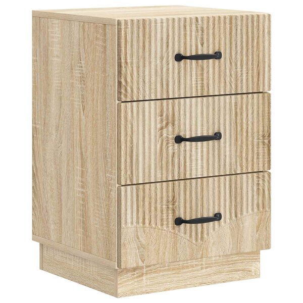 vidaXL Cabinet de chevet avec tiroir Chêne Sonoma 43 x 41 x 63 5 cm