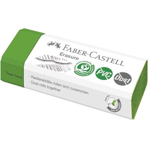 Gomme en plastique Erasure DUST-FREE  vert FABER-CASTELL