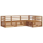 vidaXL Ensemble de canapés d'extérieur 4 pc Naturel