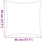 vidaXL Oreiller d'extérieur 2 Pièces 45 x 45 cm Vert pomme