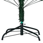 vidaXL Arbre de Noël artificiel pré-éclairé et boules vert 210 cm PVC