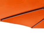 vidaXL Parasol de jardin avec mât en acier terre cuite 225x225x212 cm