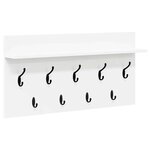vidaXL Porte-manteau mural Blanc 80 x 40 x 12 cm Bois d'ingénierie