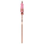vidaXL Parasol balinais Rose (90-100) x 260 cm Coton et bois massif