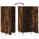 vidaXL Buffet Chêne fumé 34 5x34x90 cm Bois d'ingénierie