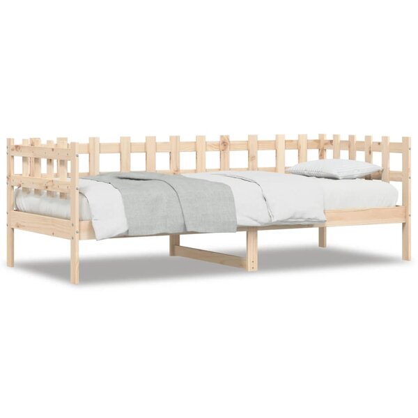 vidaXL Lit de jour 90x200 cm Bois de pin massif