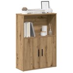 vidaXL Bibliothèque chêne artisanal 60x24x85 cm bois d'ingénierie