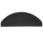 vidaXL Tapis d'escalier auto-adhésifs 10 Pièces noir 65x22 5x3 5 cm