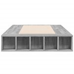 vidaXL Cadre de lit sonoma gris 75x190 cm bois d'ingénierie