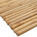 vidaXL Tapis de bain 2 Pièces 70x50 cm bambou