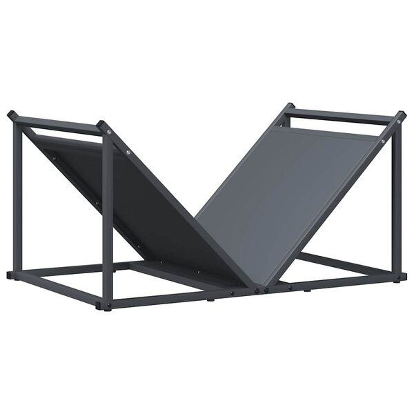 vidaXL Portant de bois chauffage anthracite 70x43x34 5 cm