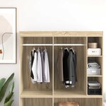 vidaXL Tige de placard 12 Pièces Argenté 764 x 15 x 29 mm