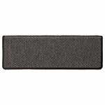 vidaXL Tapis d'escalier autocollants 15 Pièces 65x21x4 cm Anthracite