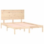 vidaXL Cadre de lit Bois de pin massif 140x200 cm