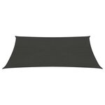 vidaXL Voile d'ombrage 160 g/m² Anthracite 2 5x3 m PEHD