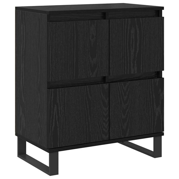 vidaXL Buffet Noir 60 x 35 x 70 cm Bois d'ingénierie