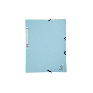 EXACOMPTA 1 X Chemise à élastiques Aquarel A4 carton bleu