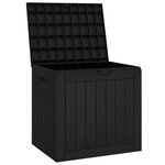 vidaXL Boîte de stockage de jardin noir 55 5x43x53 cm polypropylène