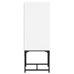 vidaXL Armoire latérale avec porte en verre blanc 35x37x100 cm
