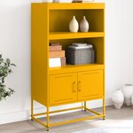vidaXL Buffet haut blanc 68 5x38 5x107 cm acier