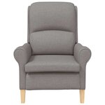 vidaXL fauteuil Taupe 76 x 94 x 102 cm tissu