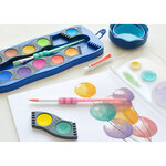 FABER-CASTELL Set de pinceaux à poils synthétiques pastel