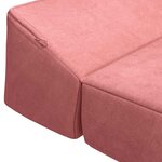 vidaXL Canapé-lit pliable Rose 200 x 70 x 10 cm Velours