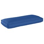 vidaXL Coussin pour assise / dossier de palette avec oreiller Bleu royal