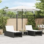 vidaXL Parasol de jardin avec mât en acier blanc 324x324x247 cm