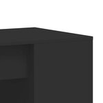vidaXL Bureau noir 102x50x75 cm bois d'ingénierie